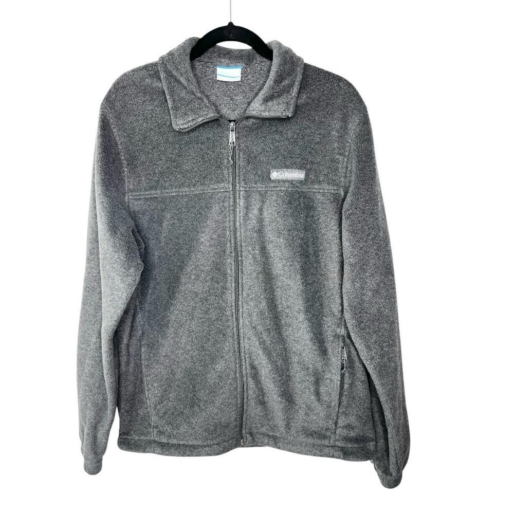 Columbia Men’s M Gray Fleece Full Zip Jacket